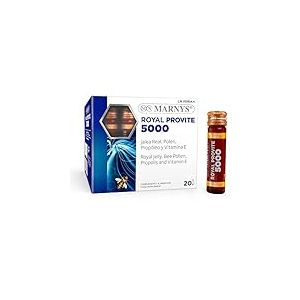 MARNYS ROYAL PROVITE 5000 20viales &ndash; pr&eacute;paration liquide pour compl&eacute;ter l&rsquo;alimentation, s&rsquo;utilise conform&eacute;ment aux conseils du fabricant et facilite la prise en charge de votre bien-&ecirc;tre au quotidien.