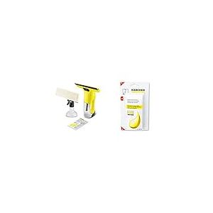 Karcher nettoyeur de vitres WV6 Plus & 6.295-302.0 Nettoyant vitres concentré (4 x 20 ml) détergent pour nettoyeurs de vitres