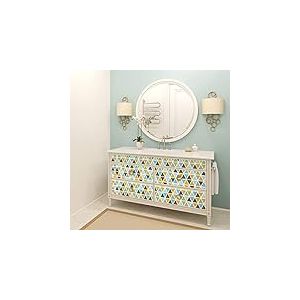 Stickers Meubles Cuisine - Sticker Mural - Autocollant adh&eacute;sif Meuble - Sticker Meuble Scandinave - Sticker adhesif Meuble Salle de Bain 40 x 60 cm - Halvora