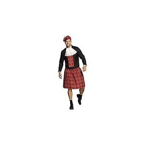 Boland - Costume M. Scott, b&eacute;ret, chemise, jabot et kilt, pour homme, &eacute;cossais, &Eacute;cosse, f&ecirc;te &agrave; th&egrave;me, carnaval