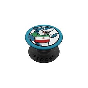 Iran Drapeau Requin Dr&ocirc;le Iranien PopSockets PopGrip Adh&eacute;sif