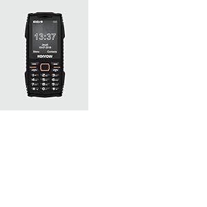 Konrow Stone Plus - T&eacute;l&eacute;phone Portable Incassable Antichoc Certifi&eacute; IP68 - &Eacute;cran 2,4'' - Double Sim - R&eacute;seau 2G - 32Mo + 32Mo RAM - Longue Autonomie - Appareil Photo, Bluetooth, Radio et Lampe - Noir