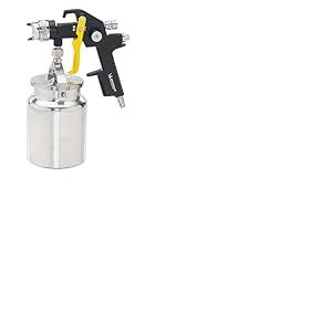 MICHELIN Pistolet de Peinture Professionnel Type Succion avec Réservoir 1 L - Buse 1.5 mm - Consommation d'Air : 240 l/min - Pression d'Utilisation : 3-4 bar