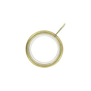 Bulk Hardware Bh05501 Silent Tringle &agrave; rideau Rod Bague fixe &oelig;il Laiton antique Dimensions int&eacute;rieures, Blanc, 32 mm, lot de 24