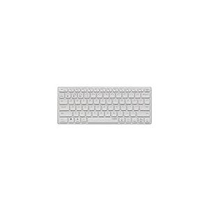 Rapoo 9600M UI Clavier sans Fil avec Touches multimédia et Touches de Fonction, Ordinateur, USB, Bluetooth, Connexion 2.4GHz, Portée de Travail jusqu'à 10 m, Blanc