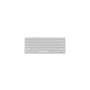 Rapoo 9600M UI Clavier sans Fil avec Touches multimédia et Touches de Fonction, Ordinateur, USB, Bluetooth, Connexion 2.4GHz, Portée de Travail jusqu'à 10 m, Blanc