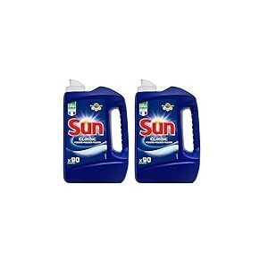 Sun Poudre de Lavage Lave-Vaisselle Classic 90 Lavages (Lot de 2)