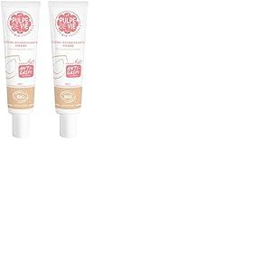 Pulpe de Vie - Cr&egrave;me Visage Certifi&eacute;e BIO Caresse Velout&eacute;e 40ml - Anti-gaspi ! Amande - Soin Peaux S&egrave;ches &agrave; Tr&egrave;s S&egrave;ches - Nourrissante & Protectrice - Ingr&eacute;dients Naturels (Lot de 2)