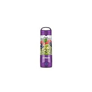 nutribullet Mélangeur portable violet – Lame d'extraction puissante, tasse de 475 ml, couvercle à emporter, câble de charge USB-C et guide de l'utilisateur (français non garanti) – Offre plus de 15