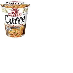 NISSIN Nouilles Japonaises - Saveur Spicy Curry - 1 carton de 8 cups de 67g