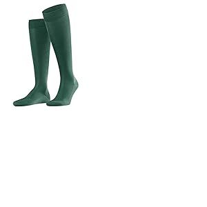 FALKE Tiago M Kh coton fil d'&Eacute;cosse durable unies 1 paire, Chaussettes longues Homme, Vert Hunter Green 7441, 41-42