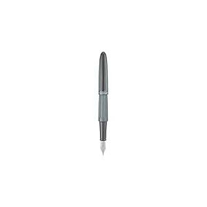 DIPLOMAT - Stylo Plume Acier Aero - Gris - Taille Medium - Sobre & Raffin&eacute; - Allure Moderne - Acier Inoxydable - Savoir Faire Traditionnel - Garantie 5 Ans - D40314025