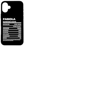 Fabiola Valeur Nutritive Nom Drôle Coque pour iPhone 16 Plus