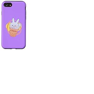 Lapin Lapin Cornet de cr&egrave;me glac&eacute;e Kawaii Mignon dr&ocirc;le Coque pour iPhone SE (2020) / 7/8