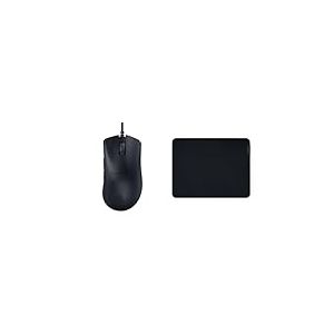 Razer DeathAdder V3 - Souris Gaming Esports Ergonomique Noir & Gigantus V2 Medium - Tapis de Souris Gaming Souple pour Un Style Rapide et Un Contr&ocirc;le Optimal Noir