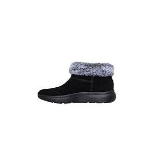 Skechers Encore Bottes de neige pour femme, Daim noir et gris, 37.5 EU