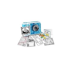 VTech- Kidizoom Print Cam Bleu, 3480-549122