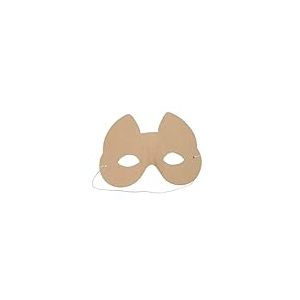 D&eacute;copatch AC458Opack - Un support en papier brun m&acirc;ch&eacute; 4,5x14x11 cm, Masque enfant papillon - Paquet de 5