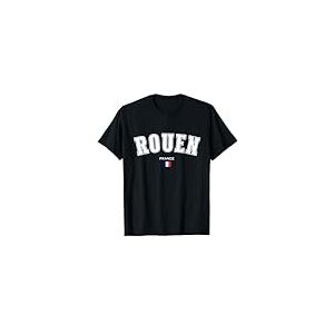 Rouen Drapeau France Souvenir France Voyage Normandie Voyage T-Shirt