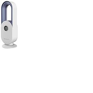 Melchioni Family | Turmventilator ohne Fl&uuml;gel mit 3 Geschwindigkeiten und 3 Modi, leiser Ventilator mit LCD-Touchscreen-Display, 15-Stunden-Timer, Wei&szlig;