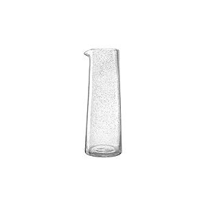 LEONARDO HOME Burano 055290 Carafe en verre intemporelle Pichet à eau élégante Pichet à jus moderne Fabriqué à la main Verre mousse Polyvalent Carafe avec bec verseur Hauteur 25 cm Transparent