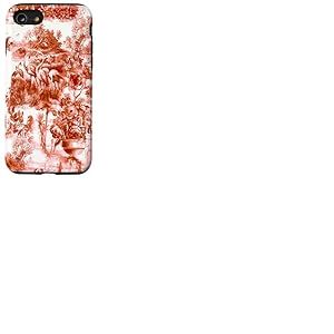 Coque pour iPhone SE (2020) / 7 / 8 Toilettes, vintage, nature, oiseaux, art r&eacute;tro