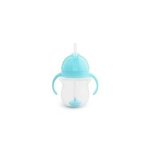 Munchkin Tasse à Paille avec Verrouillage Click Lock Tip & Sip | Tasse Sippy Bébé avec Paille | Sans BPA | Tasse Étanche | Paille Lestée | Biberons Bébé - 7 oz / 207 ml | Bleu