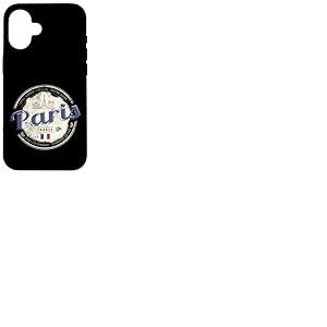 Paris France Tour Eiffel Vintage Souvenir Coque pour iPhone 16