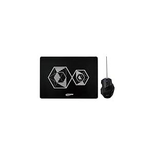 Typhoon TI019 – Ensemble de Souris de Jeu (800/1200/1600/2400 DPI) et Tapis de Souris de Jeu