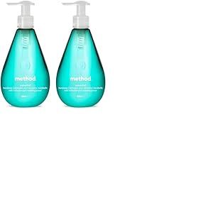 Method Savon Liquide Pour les Mains, Formule Douce et Ingr&eacute;dients d'Origine Naturelle, Bouteille Recyclable, Parfum Cascade D'eau, 354ml (Lot de 4)