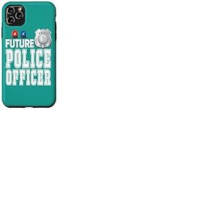 Sir&egrave;ne de Badge de Police pour Enfants Future Police Officer Coque pour iPhone 11 Pro Max