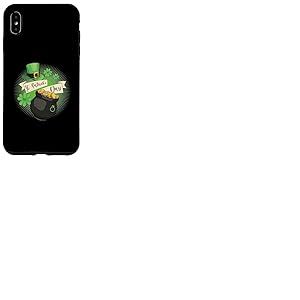 St Patricks Day pi&egrave;ce Argent tr&egrave;fle Chapeau Irlandais Cadeau Coque pour iPhone XS Max