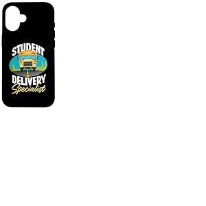 Design amusant conducteur de bus scolaire jaune Coque pour iPhone 16