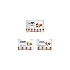 Pierrot Gourmand - Les P&eacute;pites - sachet 45g noisettes caram&eacute;lis&eacute;es & &eacute;clats de f&egrave;ve de cacao (Lot de 3)