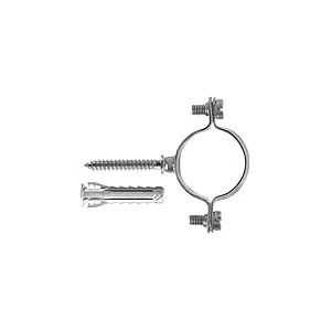 Fischer Collier galvanis&eacute; l&eacute;ger CZV pour fixation de tuyaux &eacute;lectriques en acier, plastique et multicouche, serrage 16 mm, comprend cheville SX Plus 6 et vis double M6, 10 pi&egrave;ces, 567635