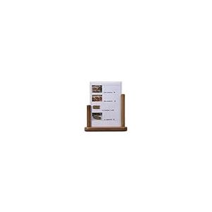 Genware Nev-pft-te-la PVC Table Tableau avec insert en teck, grande, 21 cm x 30 cm,