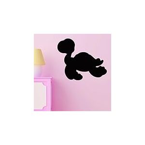 Ambiance Sticker Ardoise Tableau Noir - Stickers Muraux Adhésif Effaçable - Silhouette Tortue - H40 x L45 cm