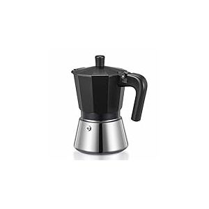 Yabano Cafeti&egrave;re Italienne Moka Pot, 6 Tasses Cafeti&egrave;re Espresso pour Plaque &agrave; Gaz, &Eacute;lectrique ou C&eacute;ramique &ndash; Cafeti&egrave;re Greca en Aluminium pour Espresso, Cappuccino ou Latte