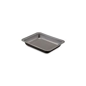 GUARDINI, Poêle à lasagnes 22x28 cm, Acier avec revêtement antiadhésif, Noir et Gris, Fabriqué en Italie, Ligne Happy Hour