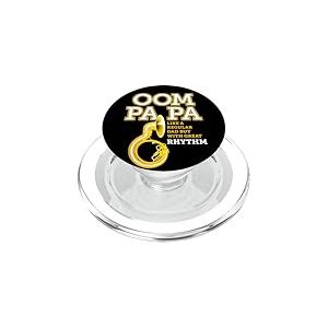 Humour ou Blague Sousaphone Drôle de Papa Soubassophone PopSockets PopGrip pour MagSafe