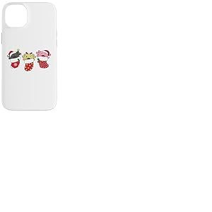 Axolotls Mignons en Bas De No&euml;l pour Axolotl De No&euml;l Coque pour iPhone 14 Plus