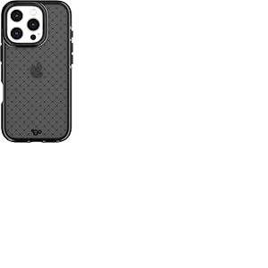 tech21 EvoCheck – Coque de Protection Contre Les Chocs pour iPhone 16 Pro, Gris Anthracite fumé