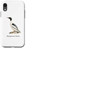 Chemise pour oiseaux Merganser Oiseau de mer Canard Ornithologie Oiseau Coque pour iPhone XR
