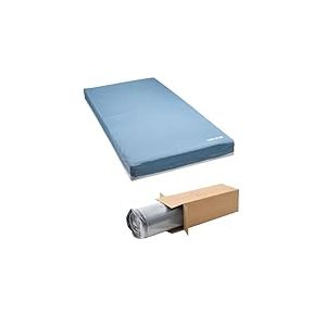 VEVOR Matelas Médical, Charge 204,1 kg, Matelas de Lit Médicalisé en Mousse Multicouche, 203x91,4x15,3 cm, pour Soins de Longue Durée à Domicile Hôpital, Traitement des Escarres, Maisons de Retraite