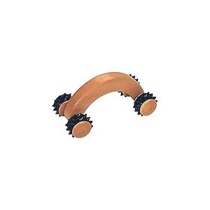 Croll & Denecke Rouleau de main de massage en bois, 4 roulettes