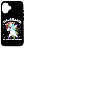 Licornasse 50% Licorne 50% Connasse Humour Cadeau Femme Coque pour iPhone 16