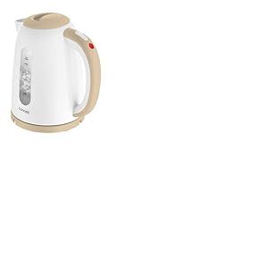 CONCEPT Marche/arr&ecirc;t automatique|Couvercle bouton poussoir &eacute;lectrom&eacute;nager RK2331 Bouilloire Orange 1,7 L, Beige 2200 W