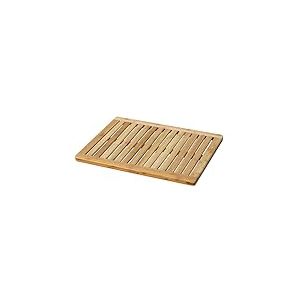 oceanstar Tapis de Sol et de Douche en Bambou FM1163, Rouge, 60,3 cm L x 45,1 cm l x 2,5 cm H.