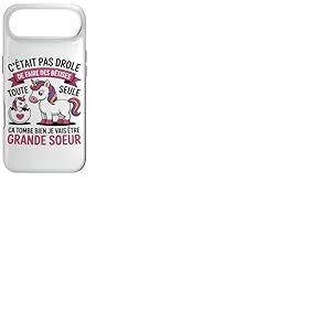 Je Vais &Ecirc;tre Grande Soeur Cadeau Annonce Grossesse Licorne Coque pour iPhone Air