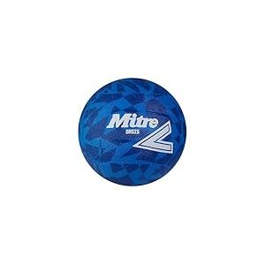 Mitre Oasis Ballon de Netball | Extrêmement résistant | Excellente Prise en Main | Design élégant, Bleue/Blanche, 4